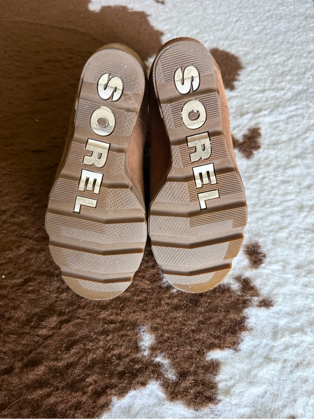 Sorel Tan Suede Wedge Ankle Boots - Picture 7 of 8